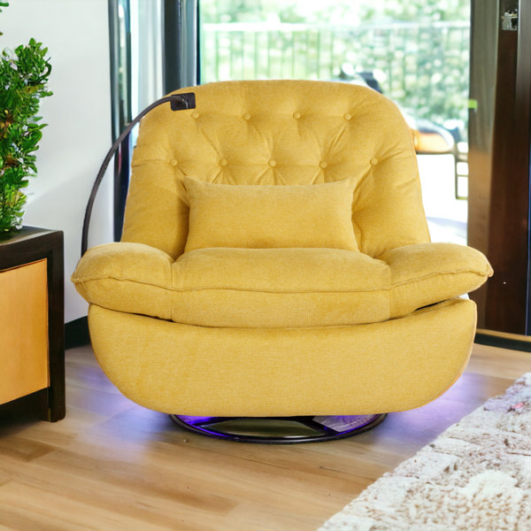 Latitude Run Upholstered Swivel Slipper Chair Wayfair